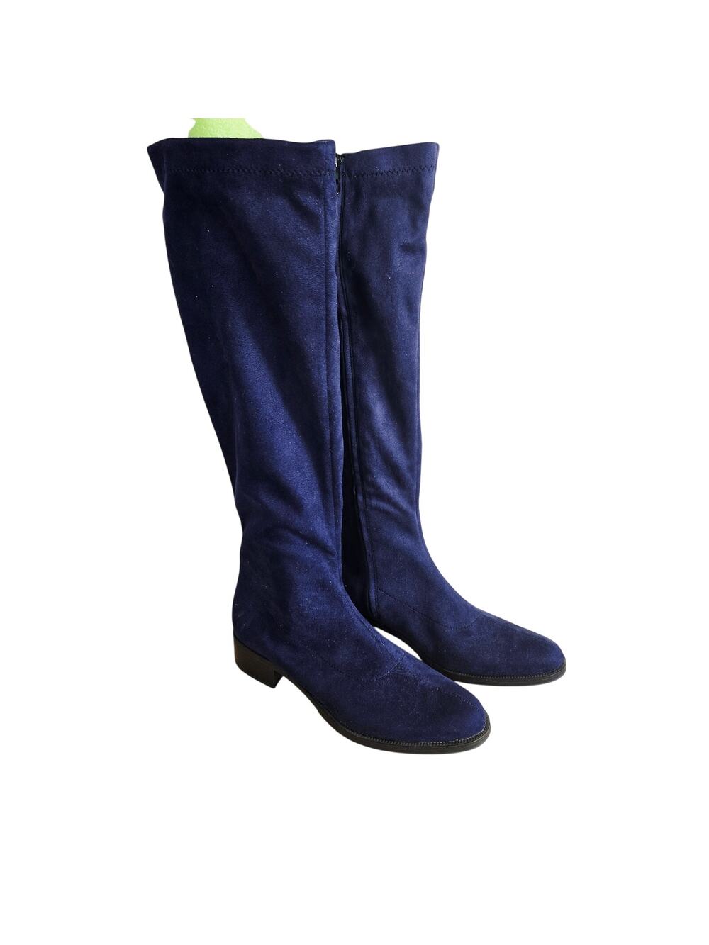US 8 Bussola Siena Summit Knee-High Boots – Navy Microtec